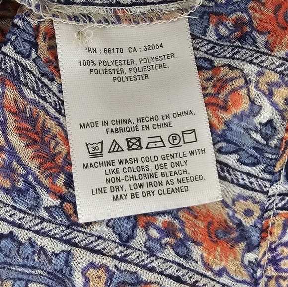 Anthropologie HD IN PARIS Chinoiserie Peasant Blouse Asian Floral Boho - Picture 8 of 9